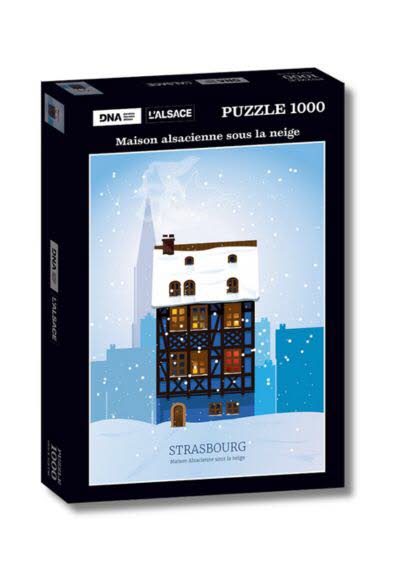 Puzzle "Maison alsacienne sous la neige"