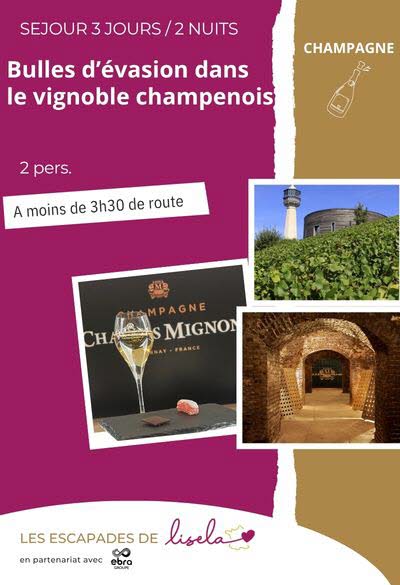 Coffret "Bulles d'évasion dans le vignoble champenois" 3j.