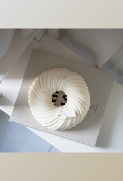 Bougie couronne ETERNELLE avec 4 mèches