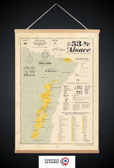 Carte ALSACE 53 AOC.