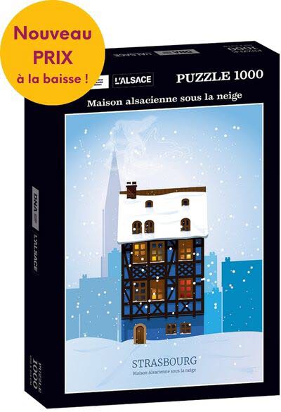 Puzzle "Maison alsacienne sous la neige"