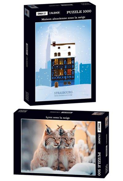 Lot de 2 puzzles d'hiver