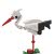Cigogne en briques de construction