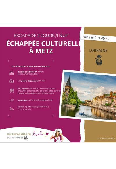 Coffret "Échappée Culturelle à Metz" 2j
