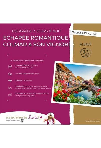 Coffret "Escapade Romantique à Colmar et son vignoble" 2j