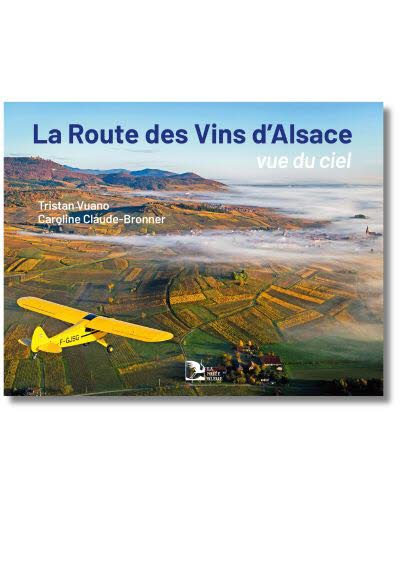 La Route des Vins d'Alsace, vue du ciel.