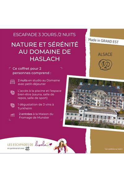 Coffret Nature et sérénité au Domaine de Haslach (vallée de Munster).